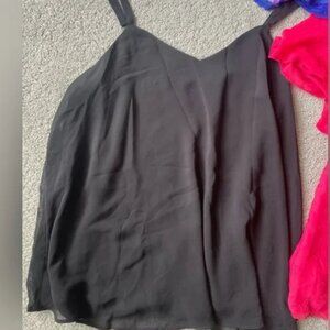 Torrid Size 00 (equiv size 10) Black Flowy Tank